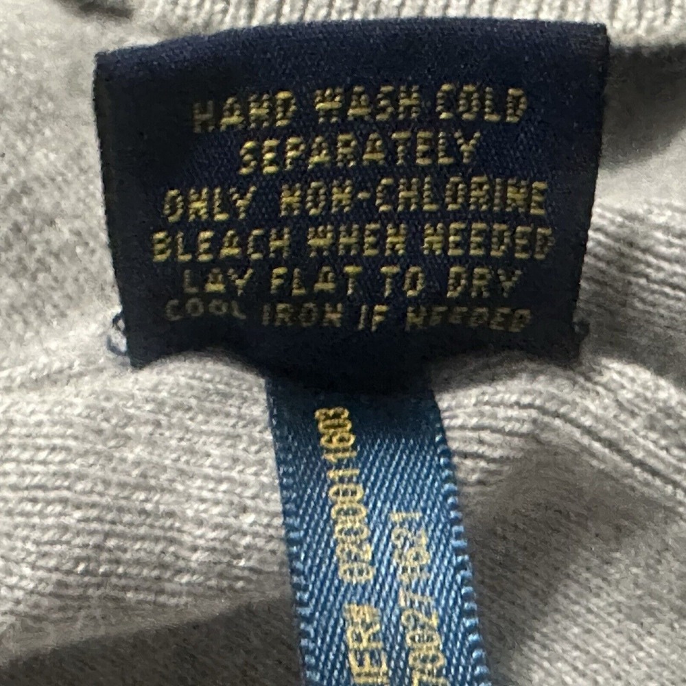 Polo Ralph Lauren Men's Gray Pima Cotton Sweater Vest Blue Pony - Size XL - Picture 6 of 9